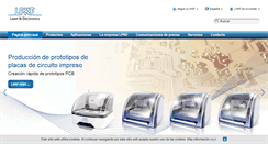 Desktop Screenshot of lpkf.es